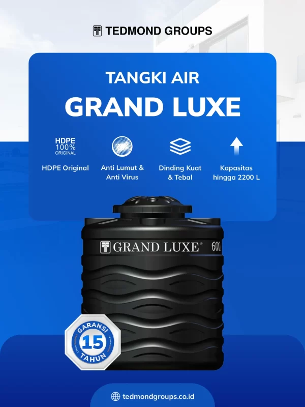 Tandon air grand luxe, solusi hemat air terbaik