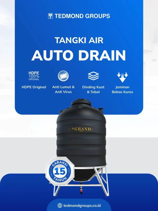 Tangki Auto Drain, Wadah Pengolahan Air Bersih