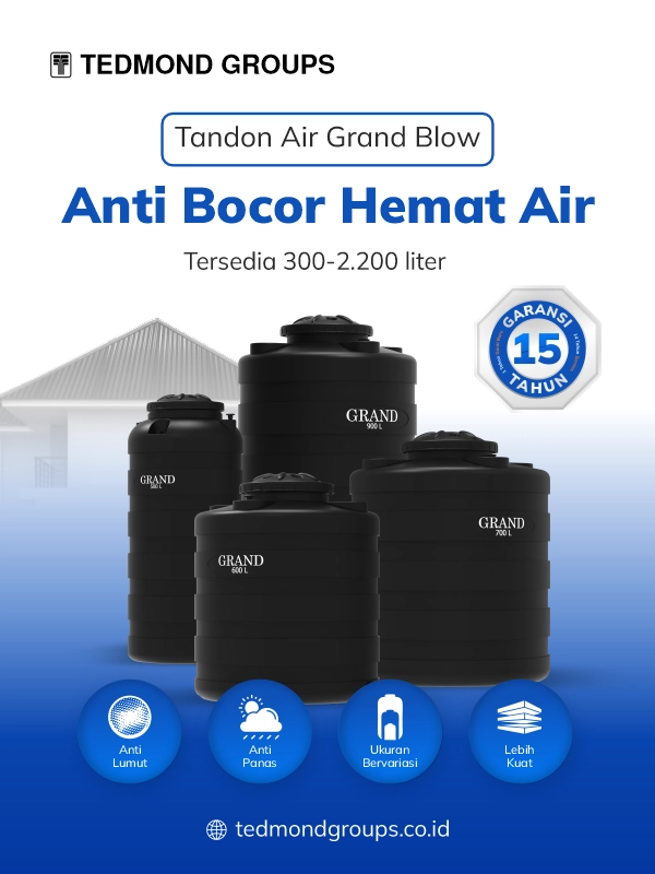 Tandon air grand blow, anti bocor hemat air