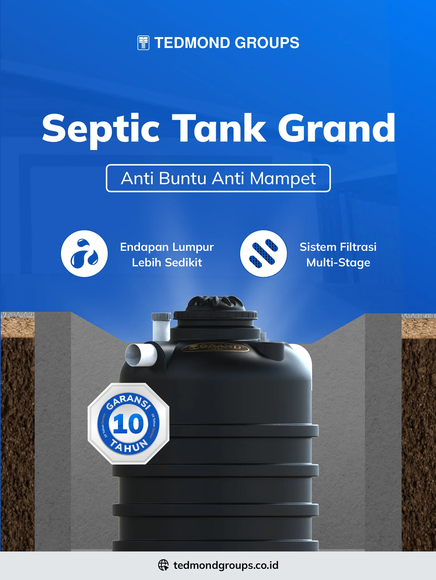 Septic tank grand, anti buntu anti mampet
