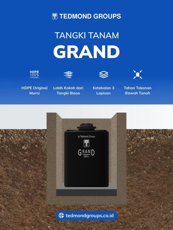 Tangki Pendam Grand, Solusi Penyimpanan Air Tanah yang Praktis dan Aman