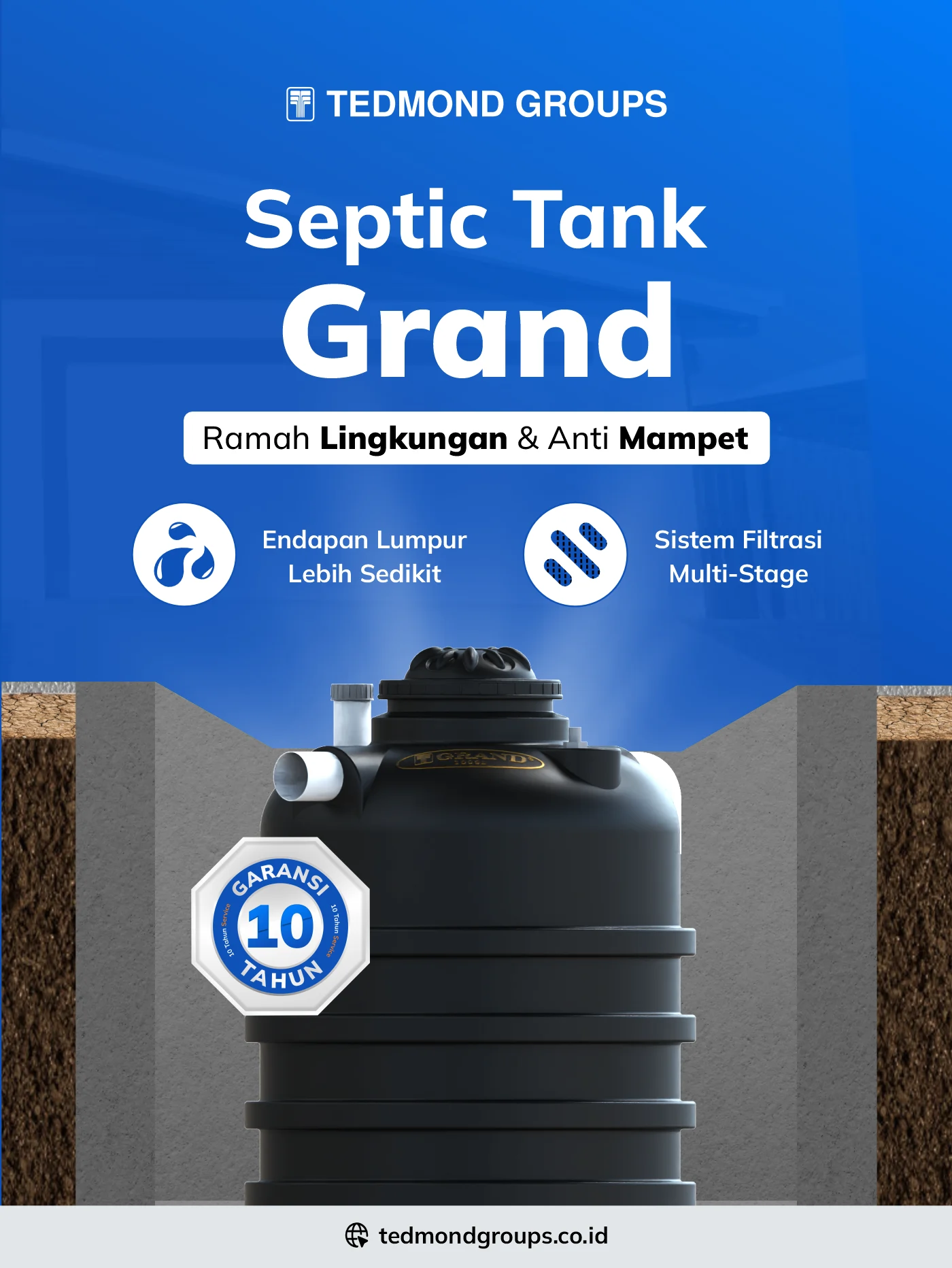 Berbagai keunggulan septic tank grand