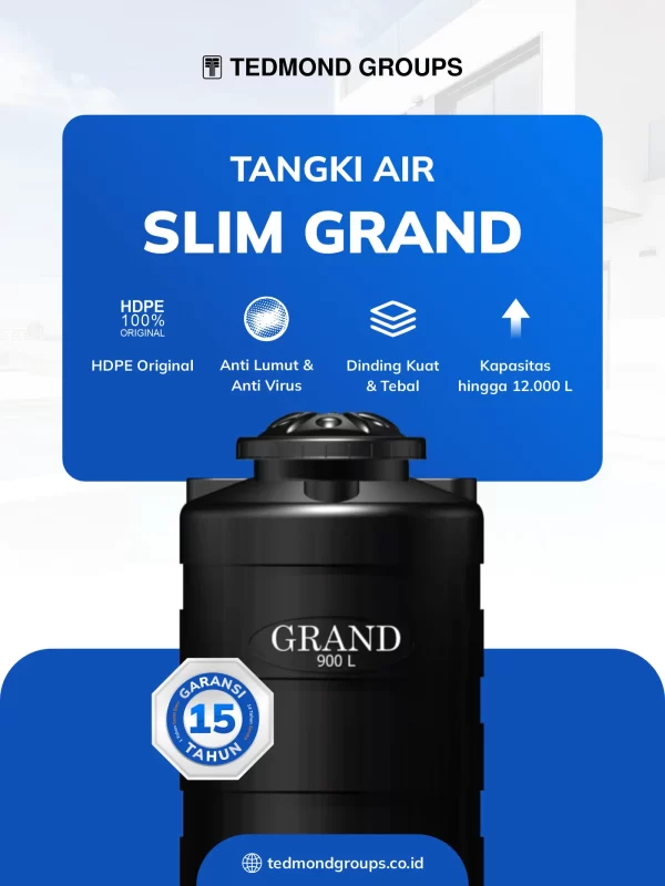Tangki Air Grand Slim, Bisa Masuk Rumah
