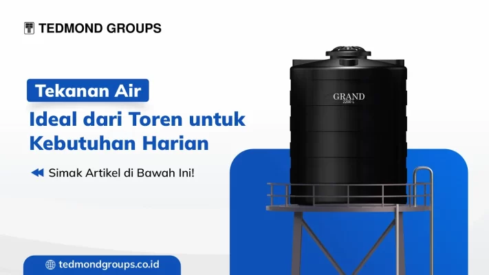 Tekanan air ideal dari toren untuk kebutuhan harian