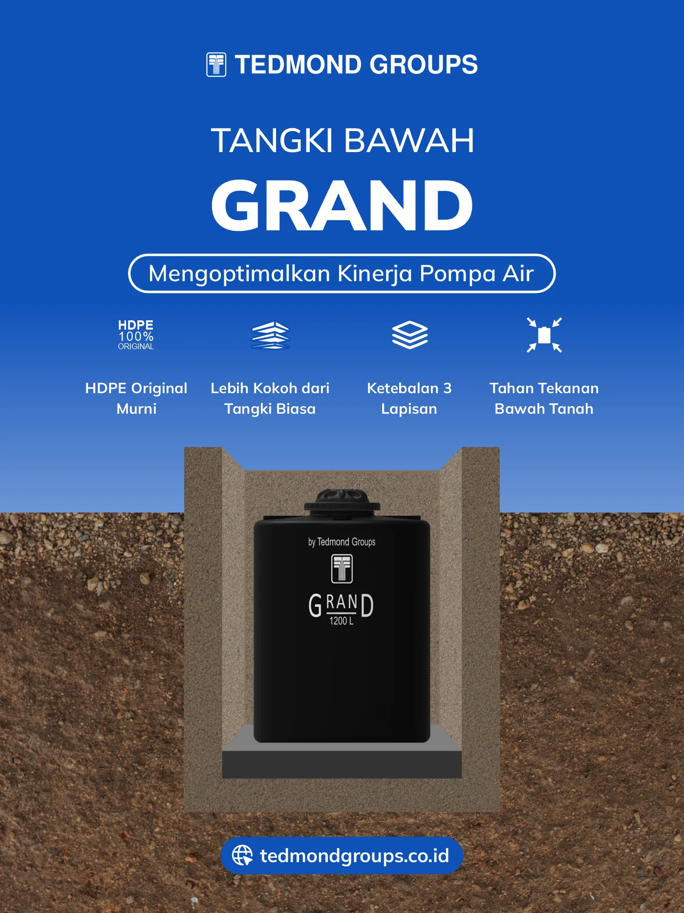 Tandon air bawah grand, mengoptimalkan kinerja pompa air
