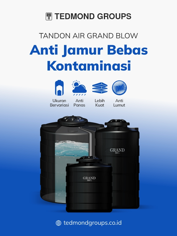 Tandon air grand blow, anti jamur bebas kontaminasi