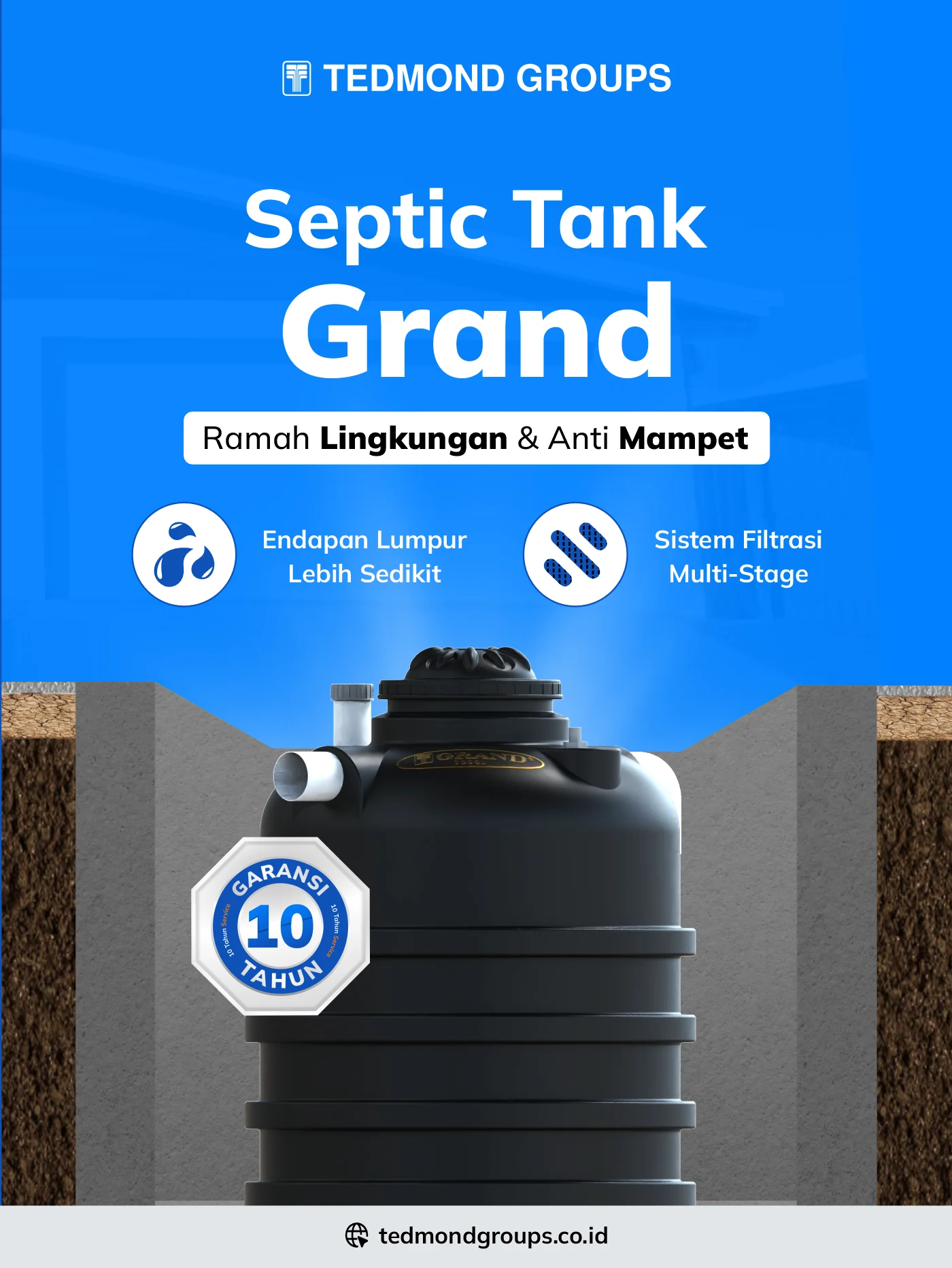 Septic tank grand, anti mampet anti buntu