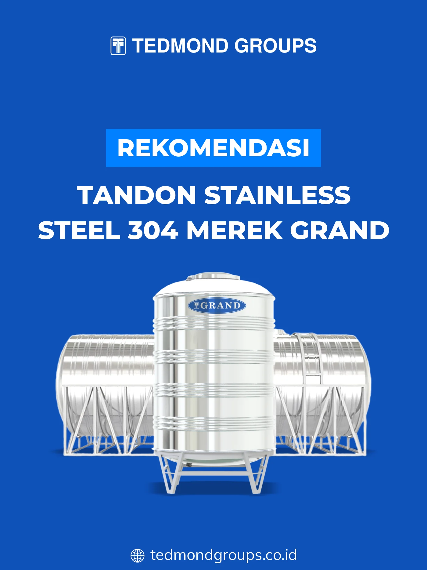 Rekomendasi tandon stainless steel 304 merek grand