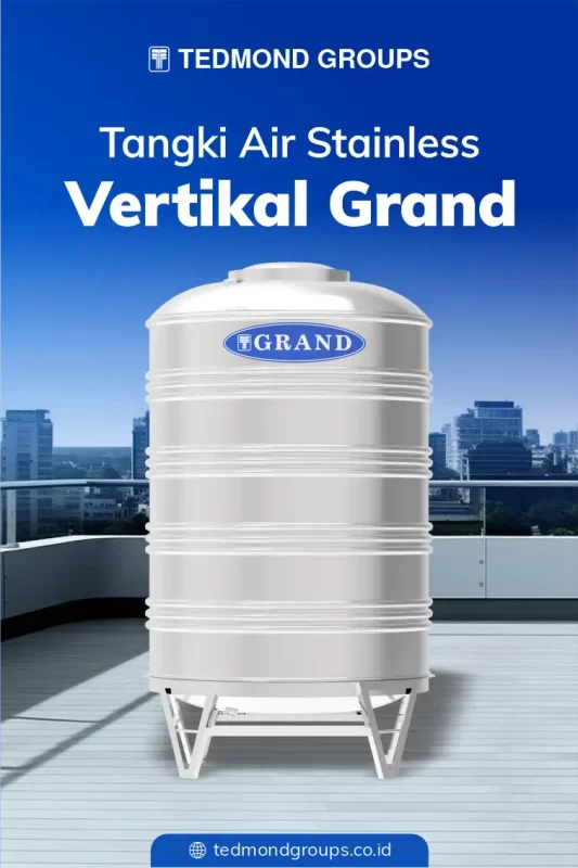 Tangki Air Stainless Vertikal Grand