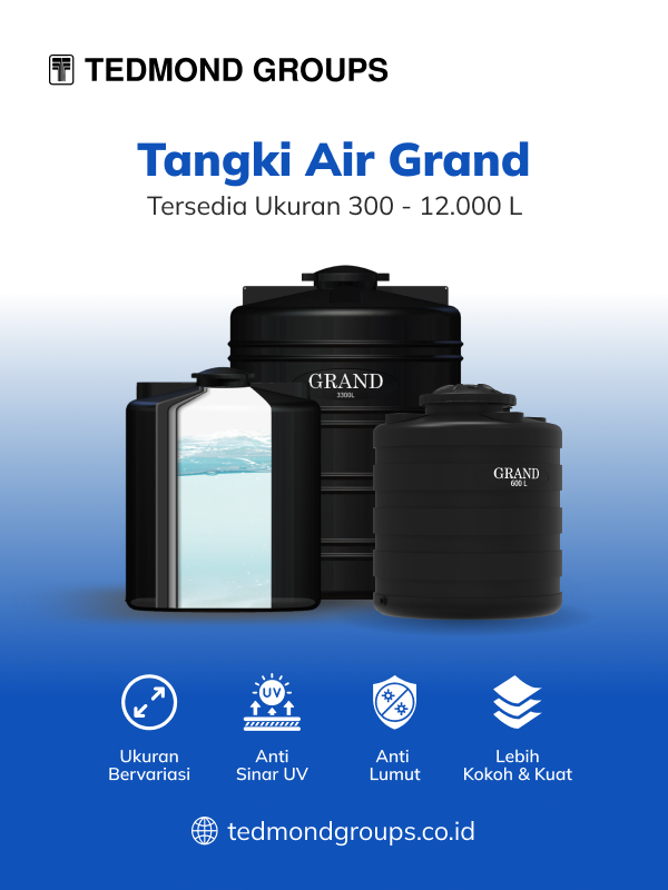 Untuk Penyimpanan Air, Gunakan Tangki Berkualitas