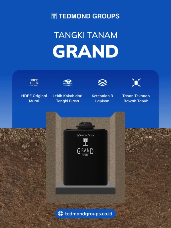 Rekomendasi Tangki Bawah Berkualitas Merk Grand