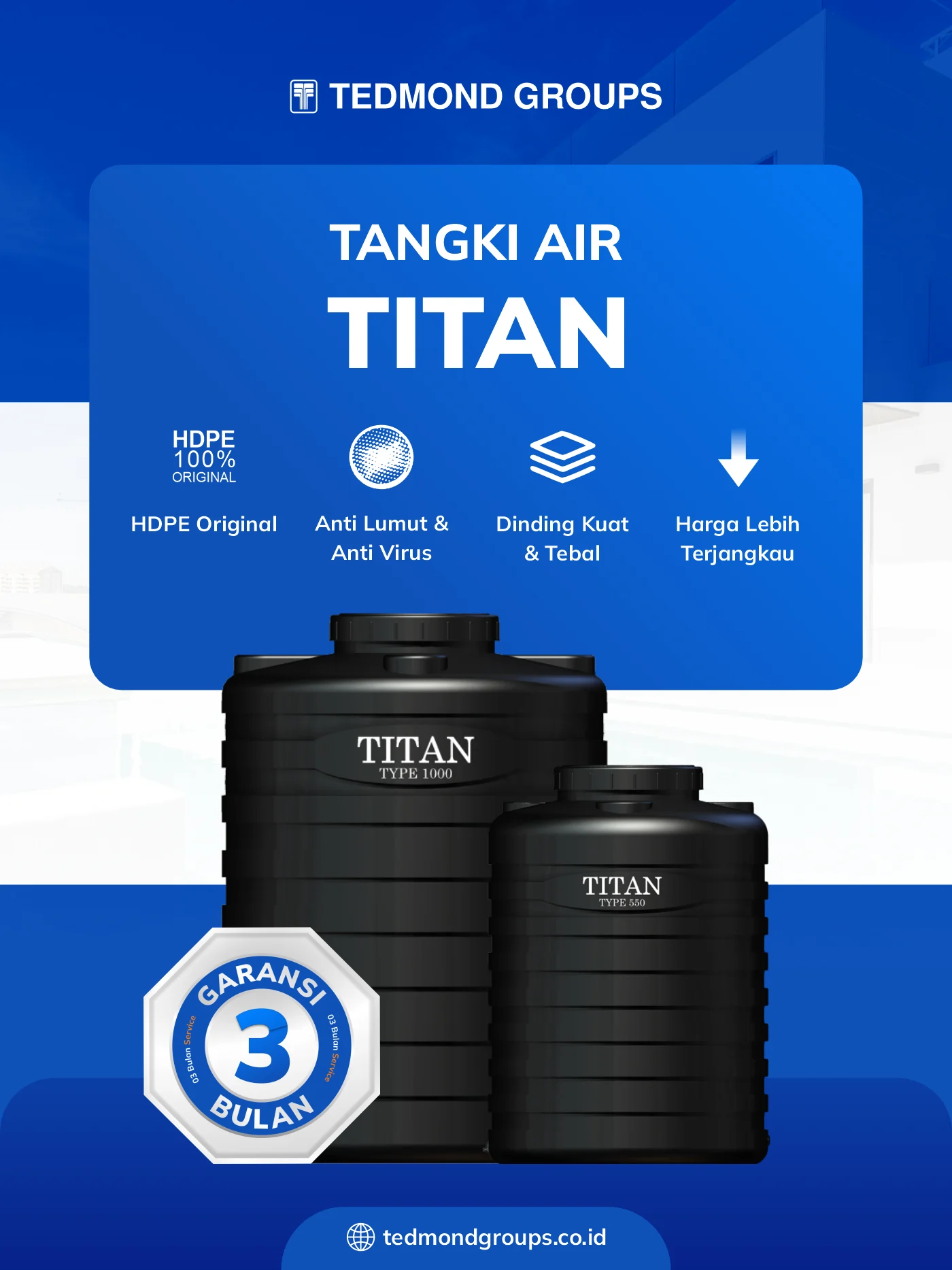 Keunggulan toren air titan