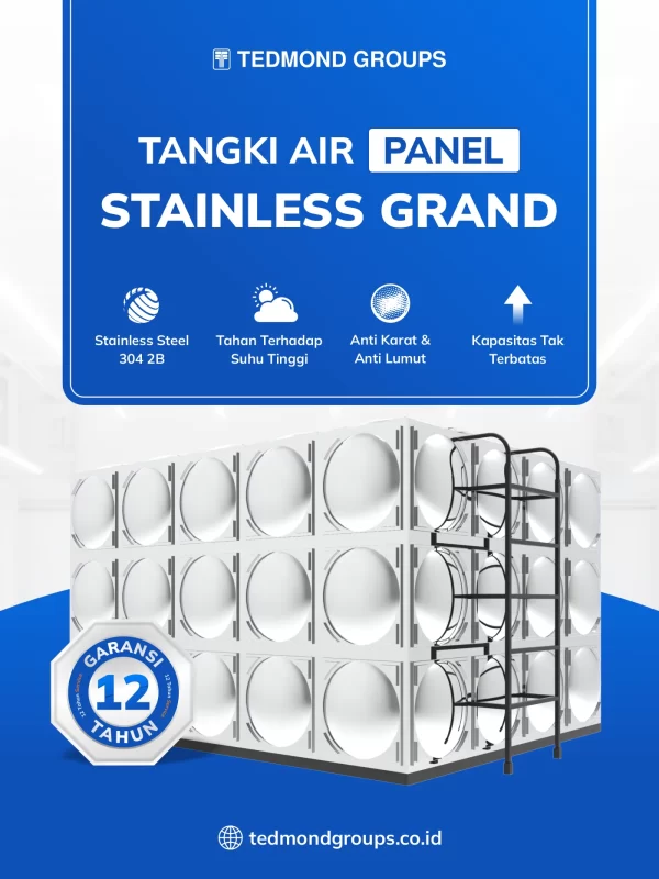 Tangki Air Panel Stainless Grand
