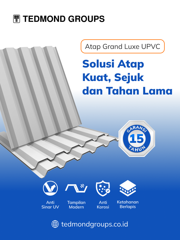 Atap upvc grand luxe, kuat dan anti bocor
