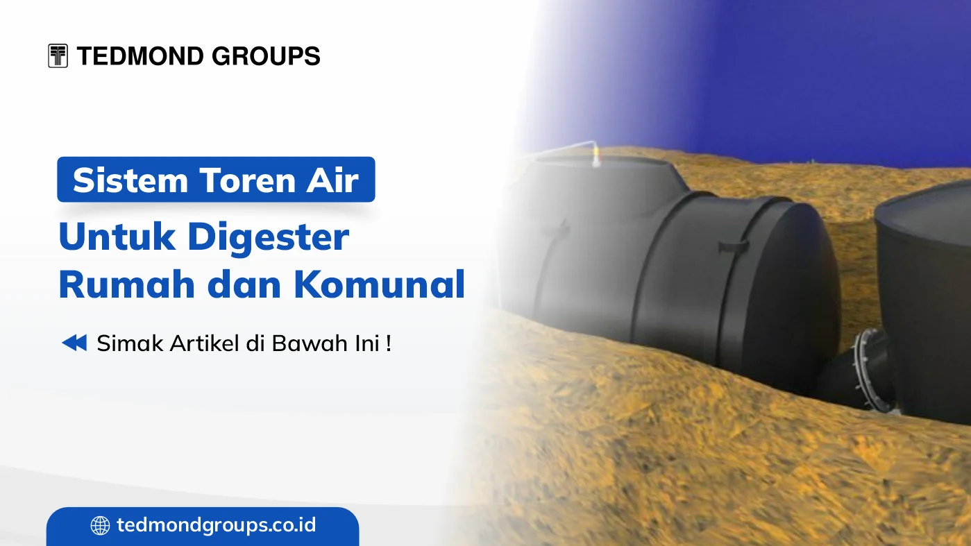 Sistem toren air untuk digester rumah dan komunal