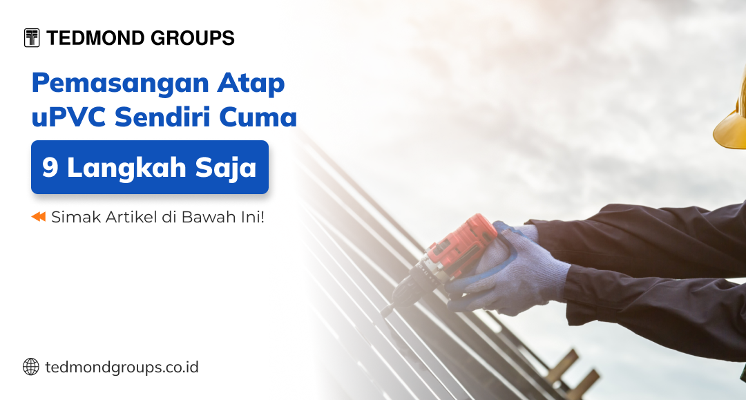 Pemasangan atap upvc