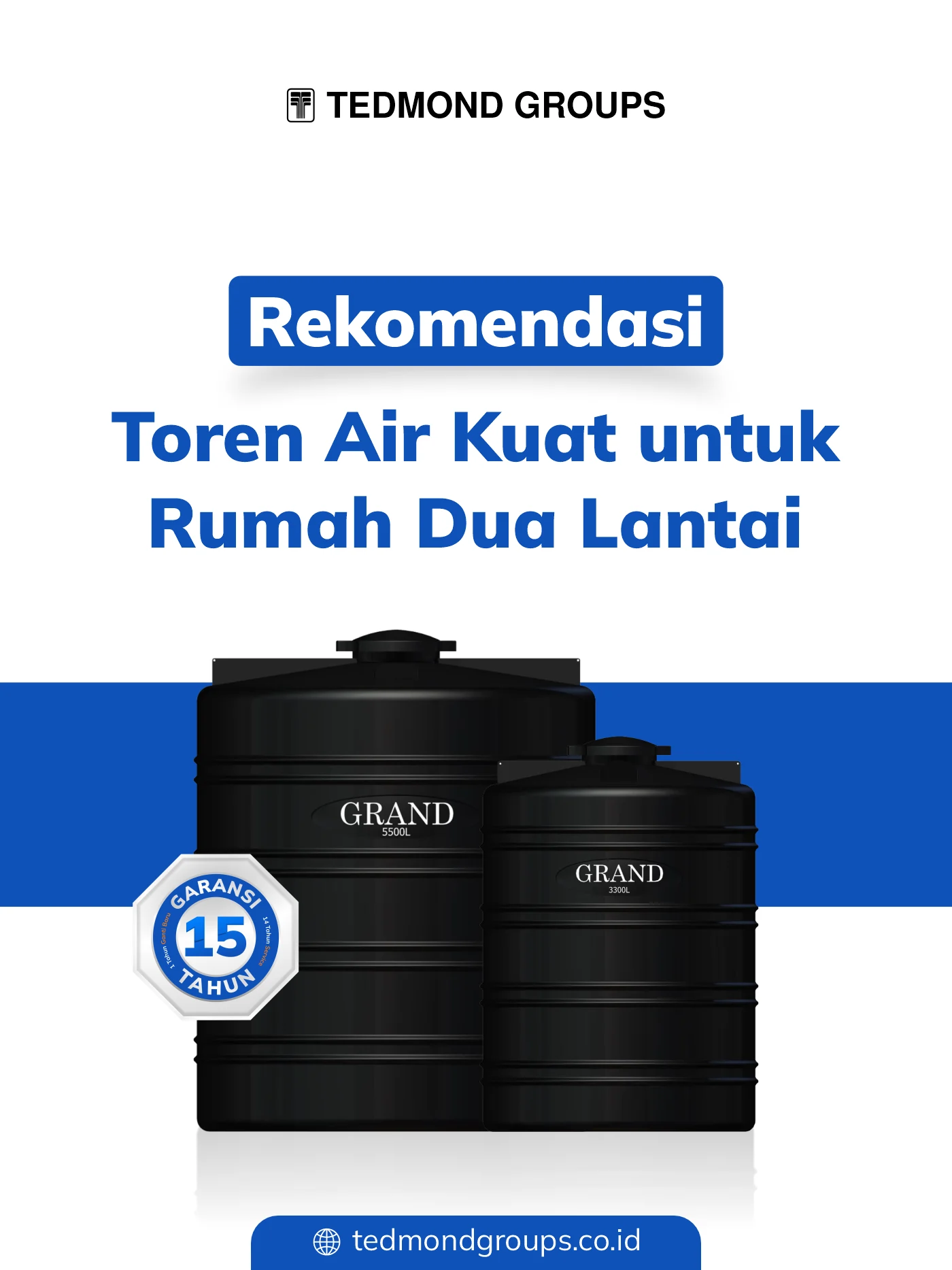 Rekomendasi toren air kuat untuk rumah dua lantai