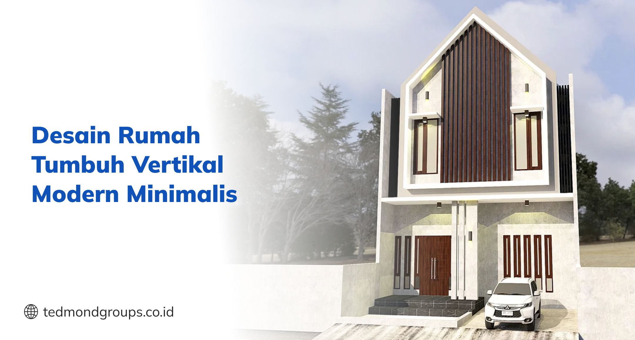 Desain rumah tumbuh vertikal modern minimalis
