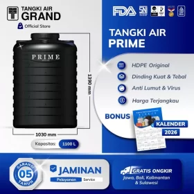 Tangki air prime 1100 liter