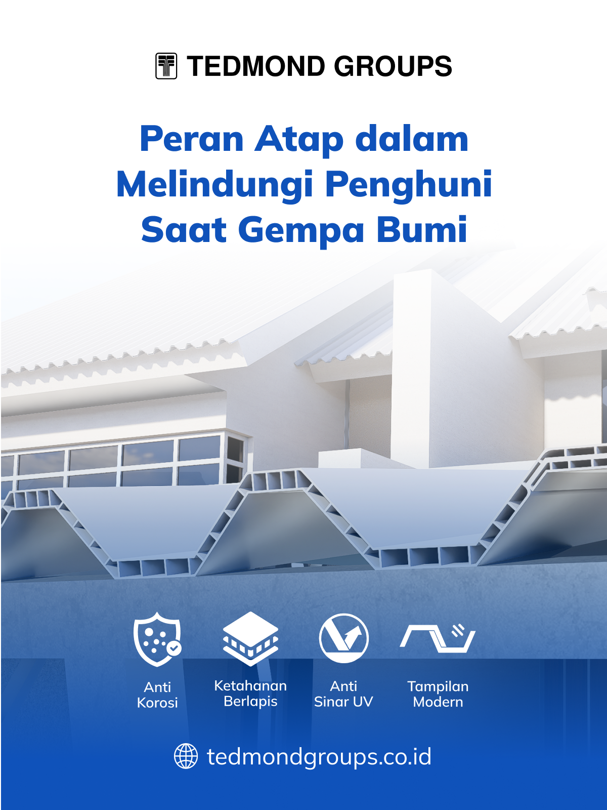 Peran atap dalam melindungi penghuni saat gempa bumi
