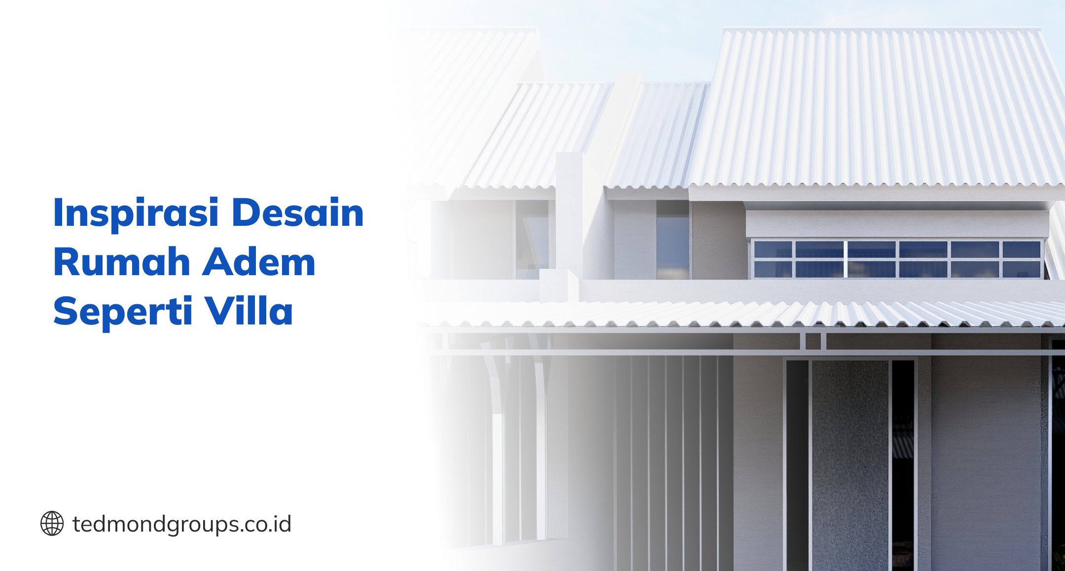Inspirasi desain rumah adem seperti villa