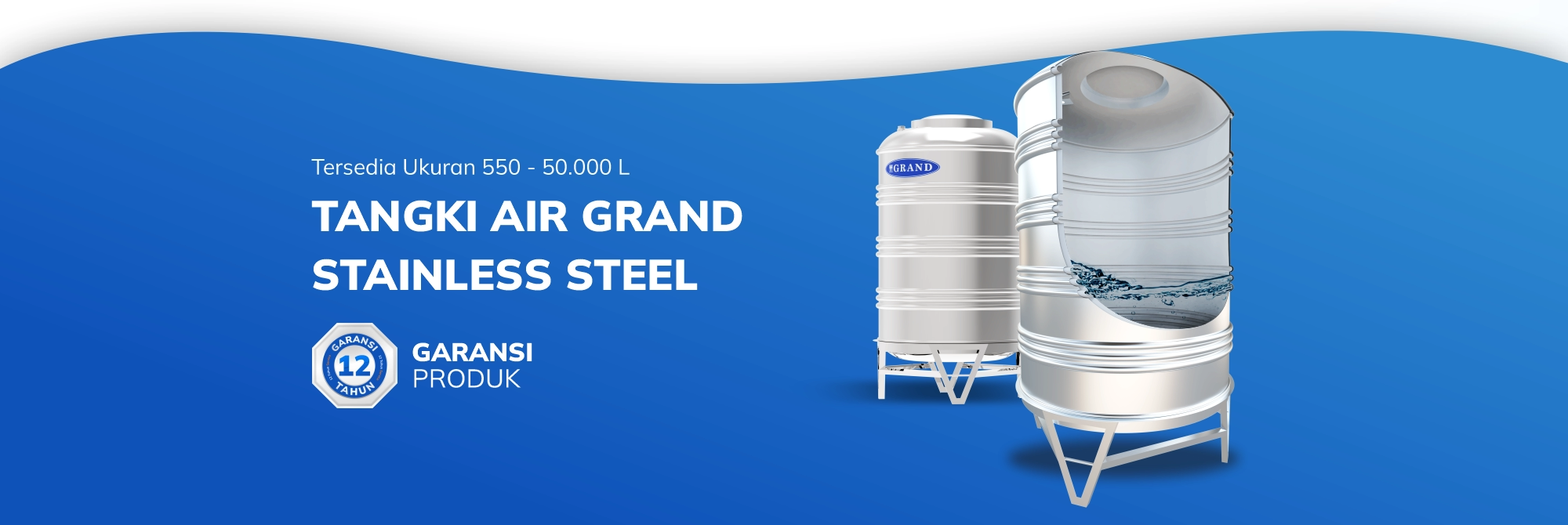 Tangki Air Grand Stainless Steel