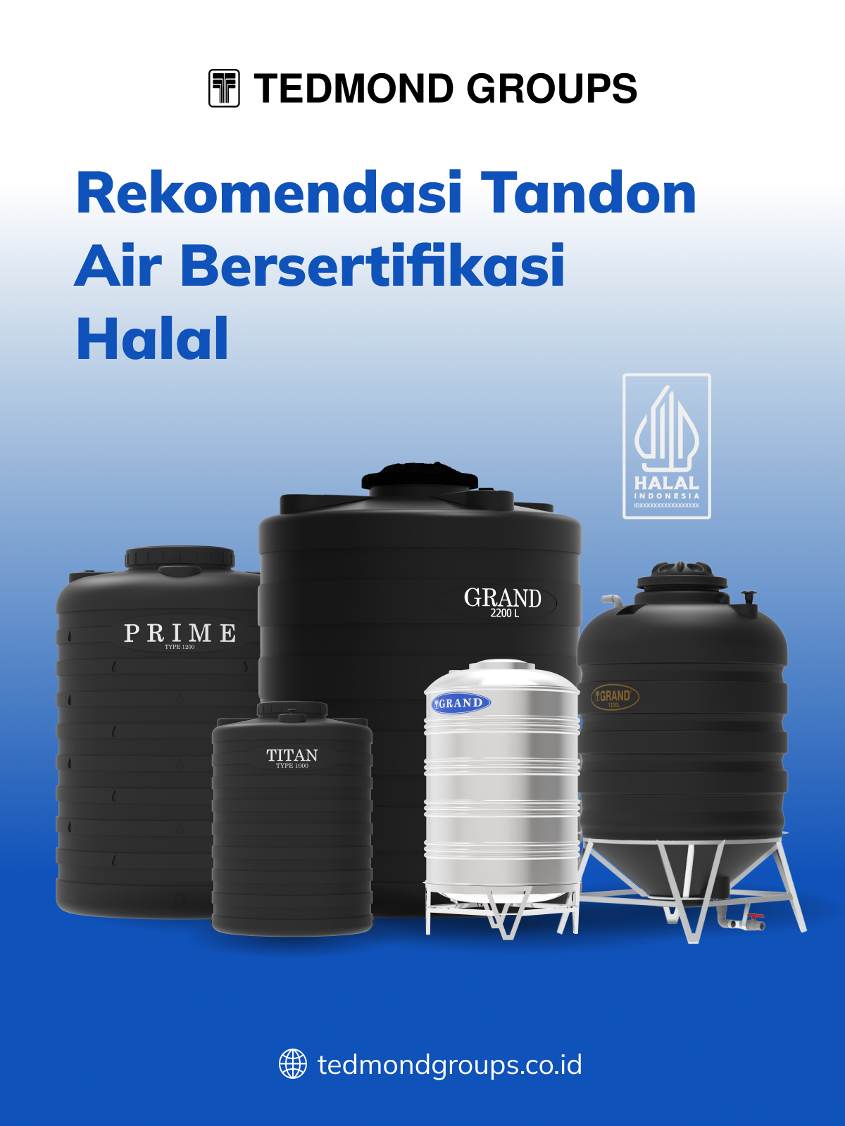 Rekomendasi Tandon Air Bersertifikasi Halal