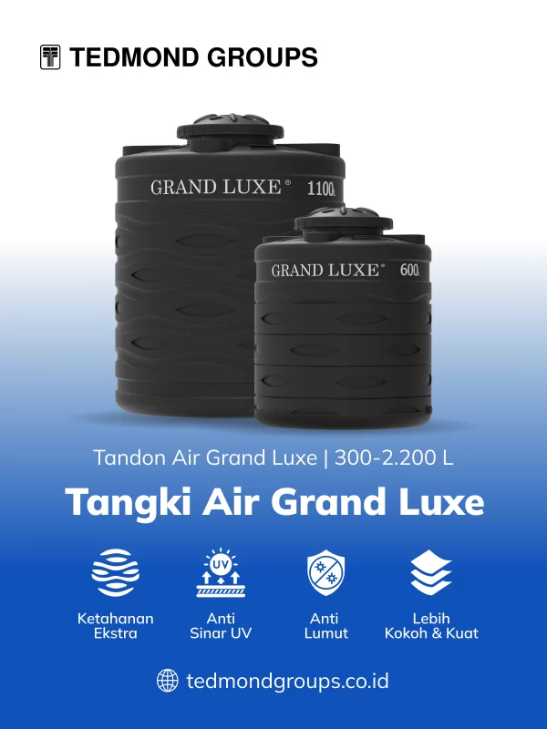 Pilih Tangki Air Grand Luxe untuk Aliran Air Lebih Stabil