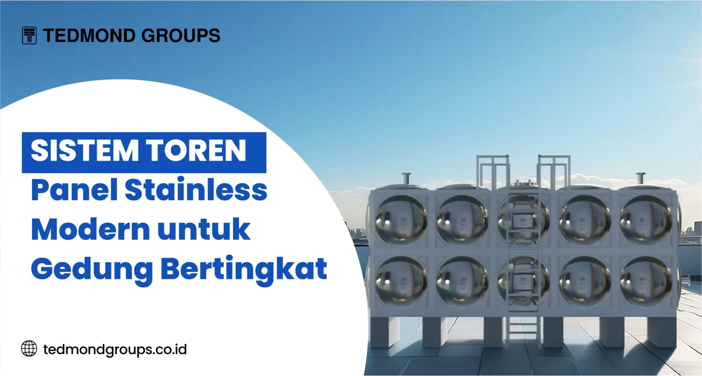 Sistem Toren Panel Stainless Modern untuk Gedung Bertingkat