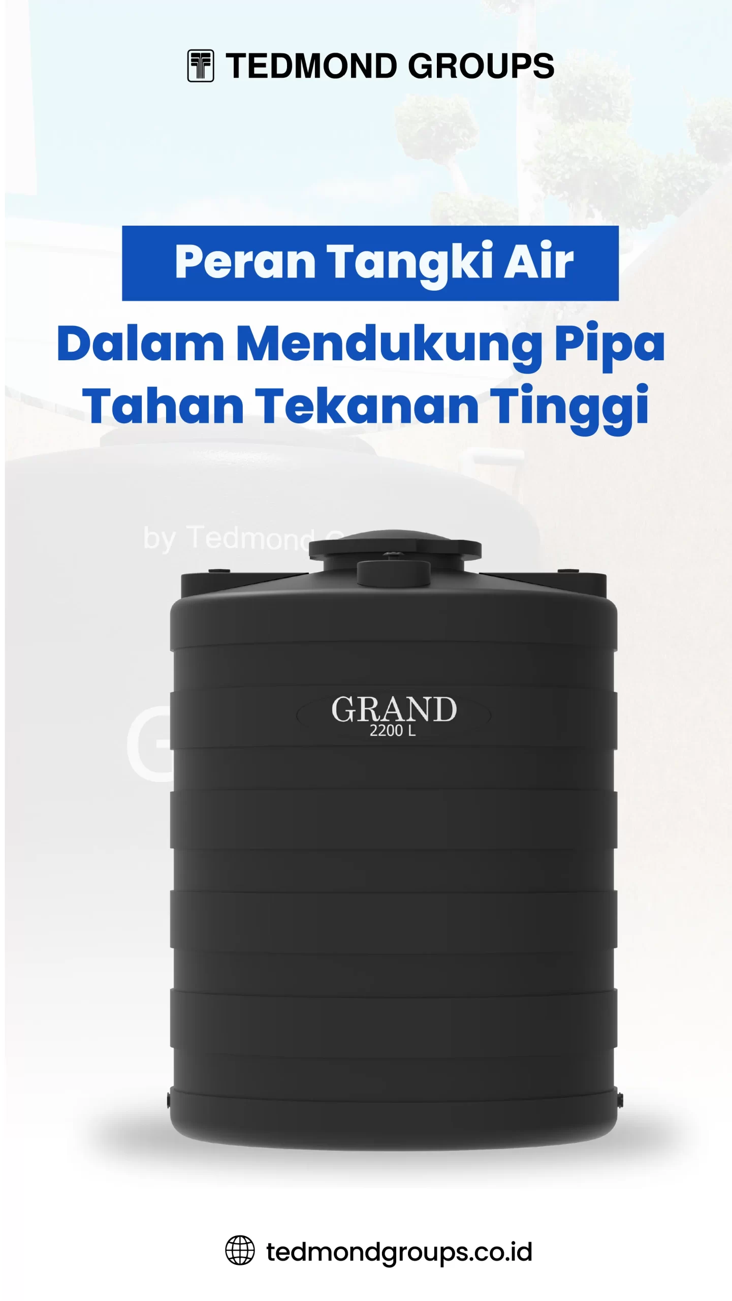 Peran Tangki Air dalam Mendukung Pipa Tahan Tekanan Tinggi