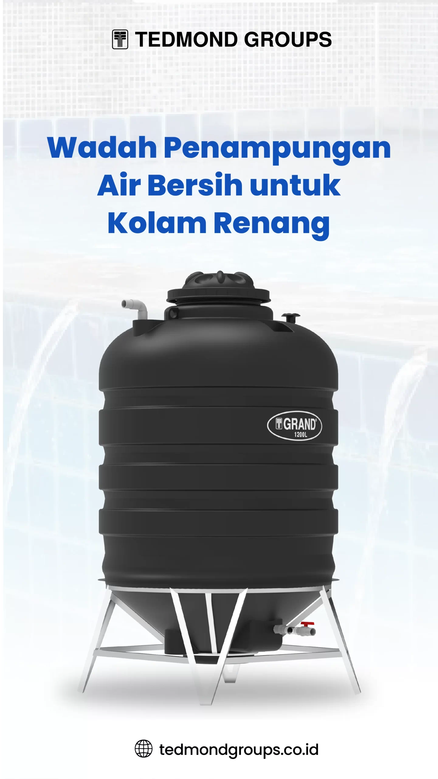 Wadah Penampungan Air Bersih untuk Kolam Renang