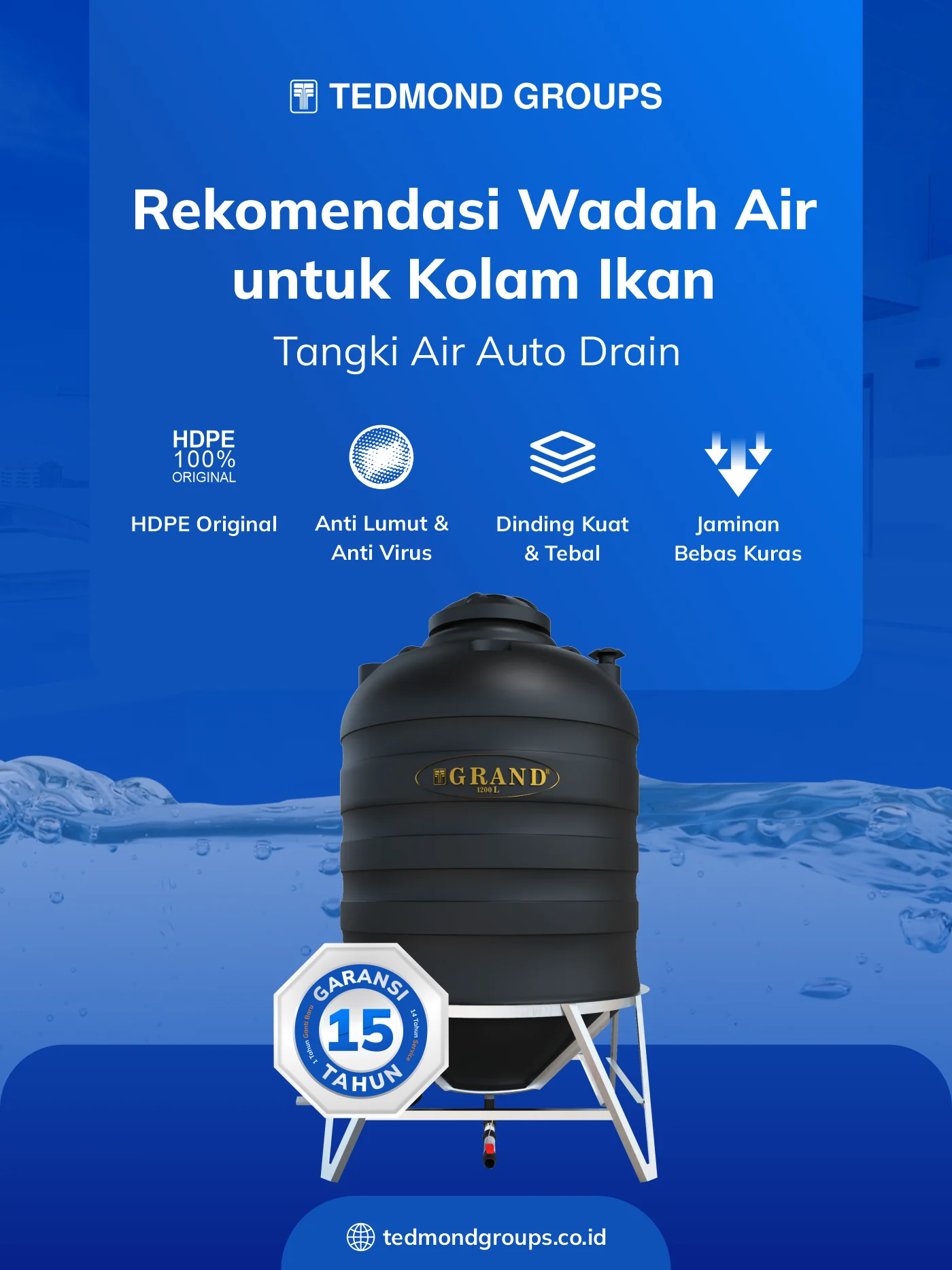 Rekomendasi Wadah Air untuk Kolam Ikan