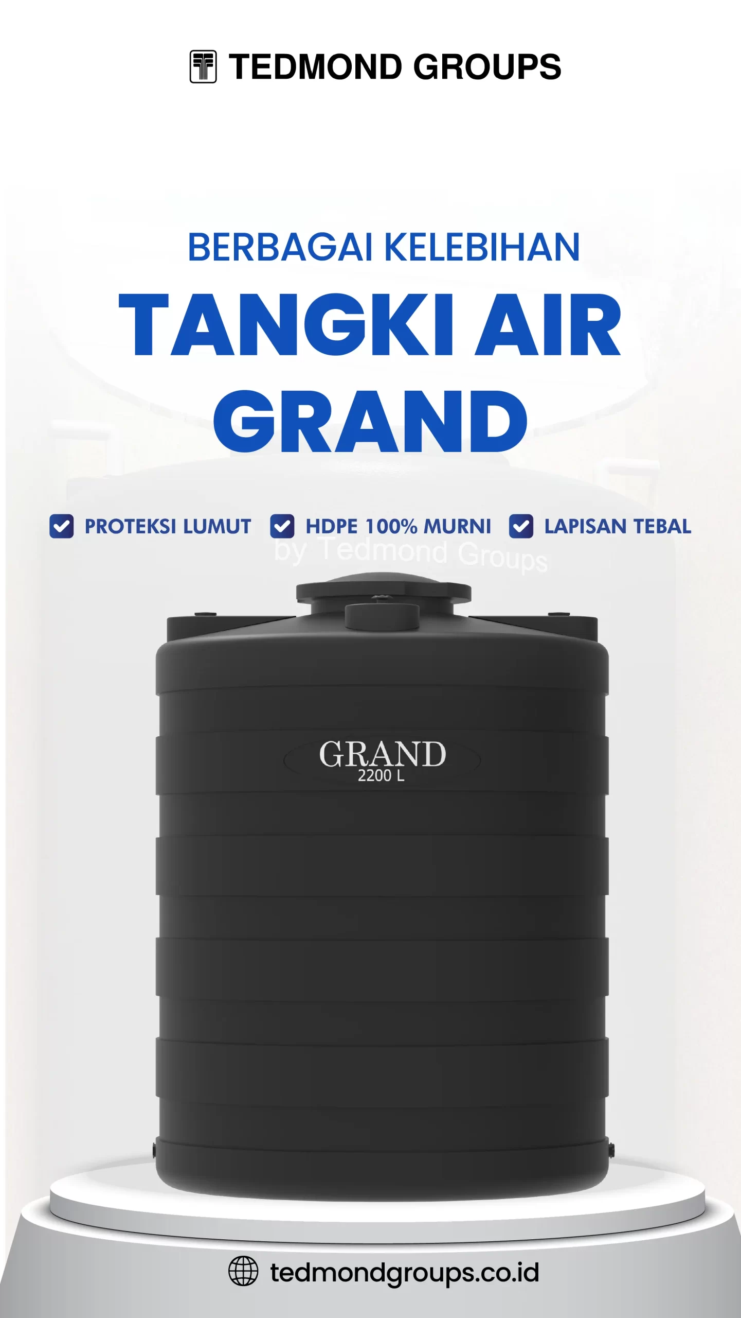 Berbagai Kelebihan Tangki Air Grand