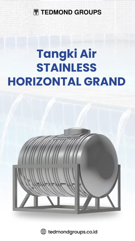 Tangki Air Stainless Horizontal Grand 1500 Liter