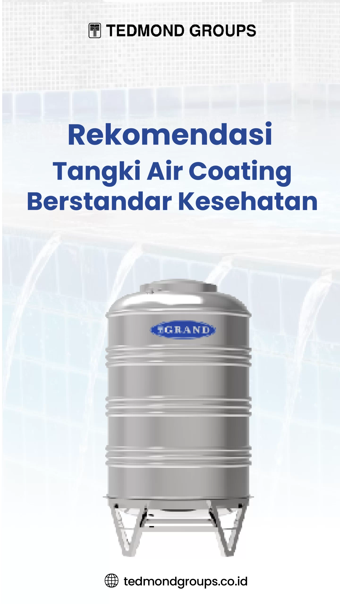 Rekomendasi Tangki Air Coating Berstandar Kesehatan