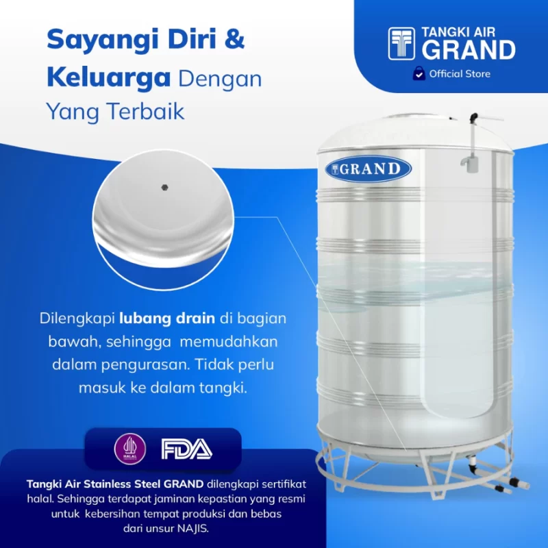 Stainless Steel Vertikal Grand - sayangi diri keluarga
