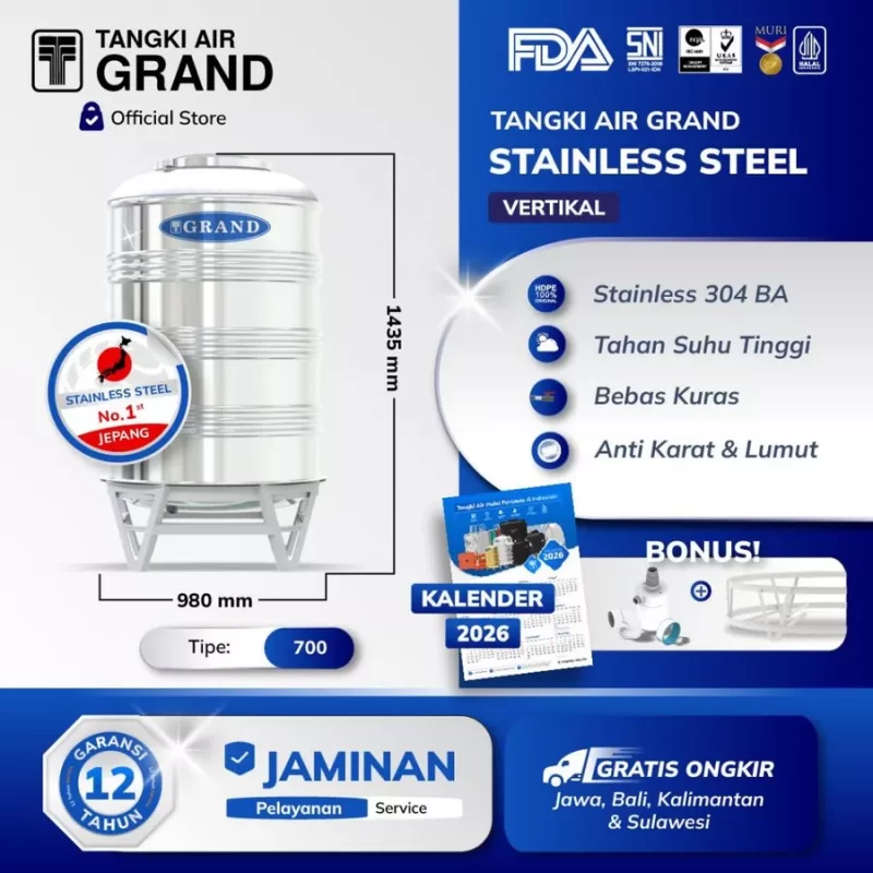 Stainless Steel Vertikal Grand - 550