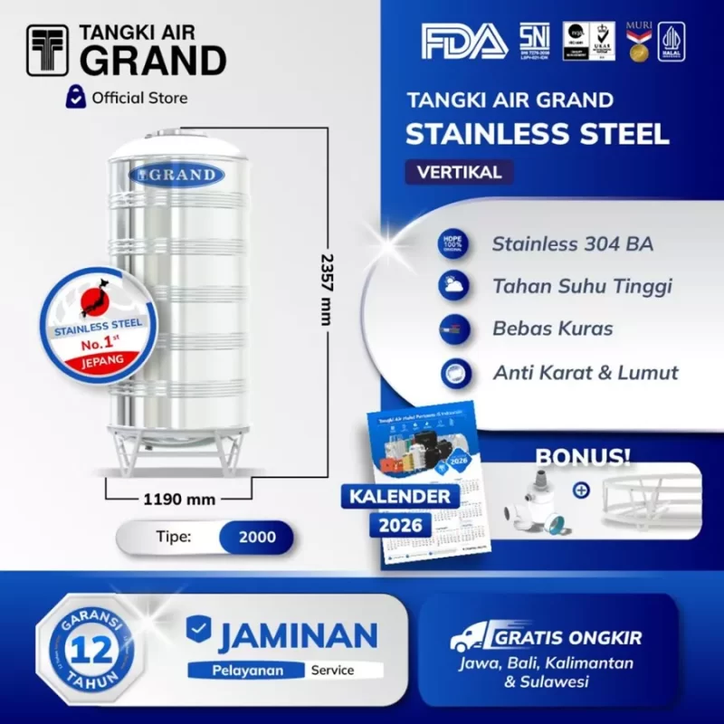 Stainless Steel Vertikal Grand - 1600
