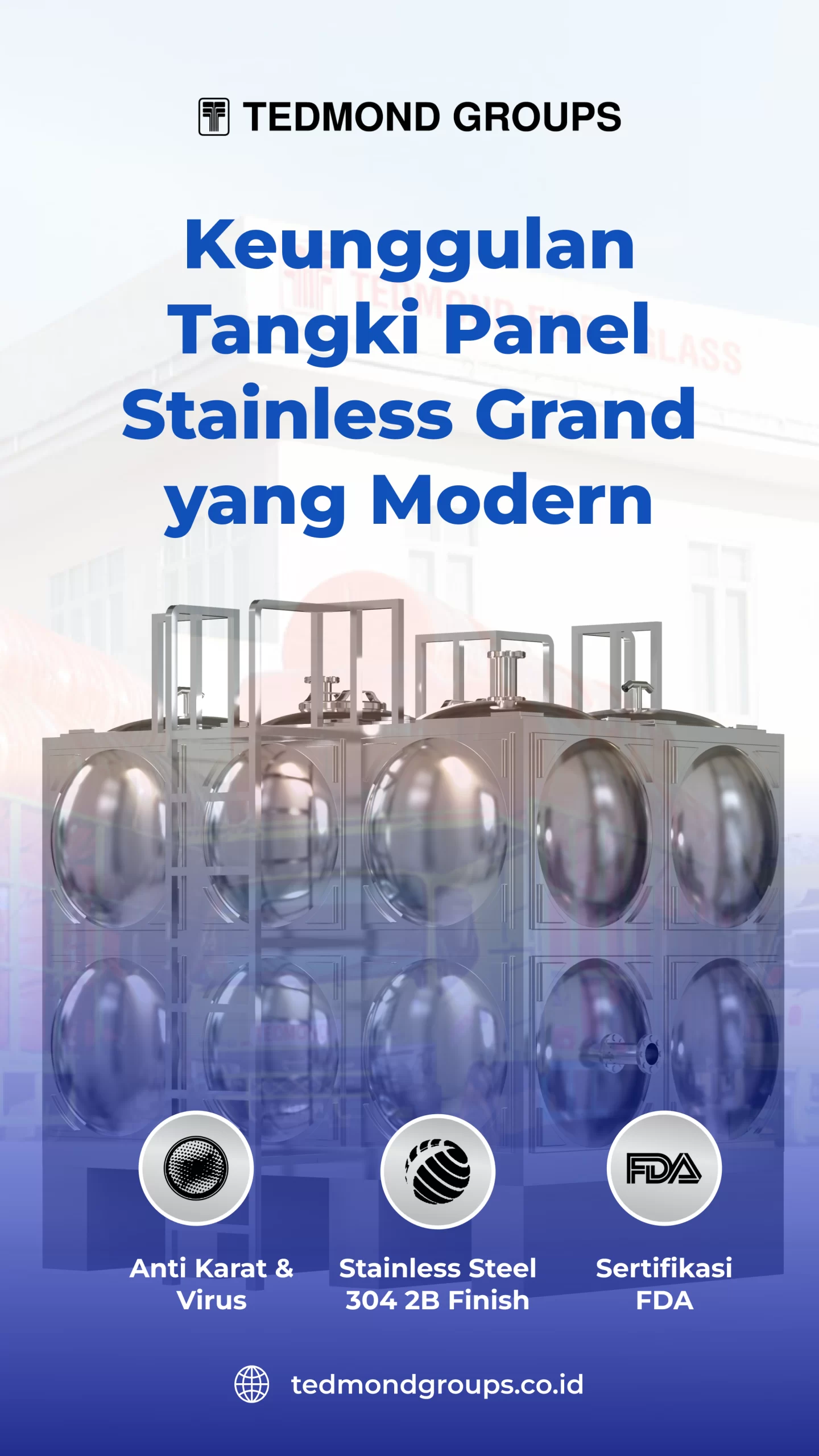 Keunggulan Tangki Panel Stainless Grand yang Modern
