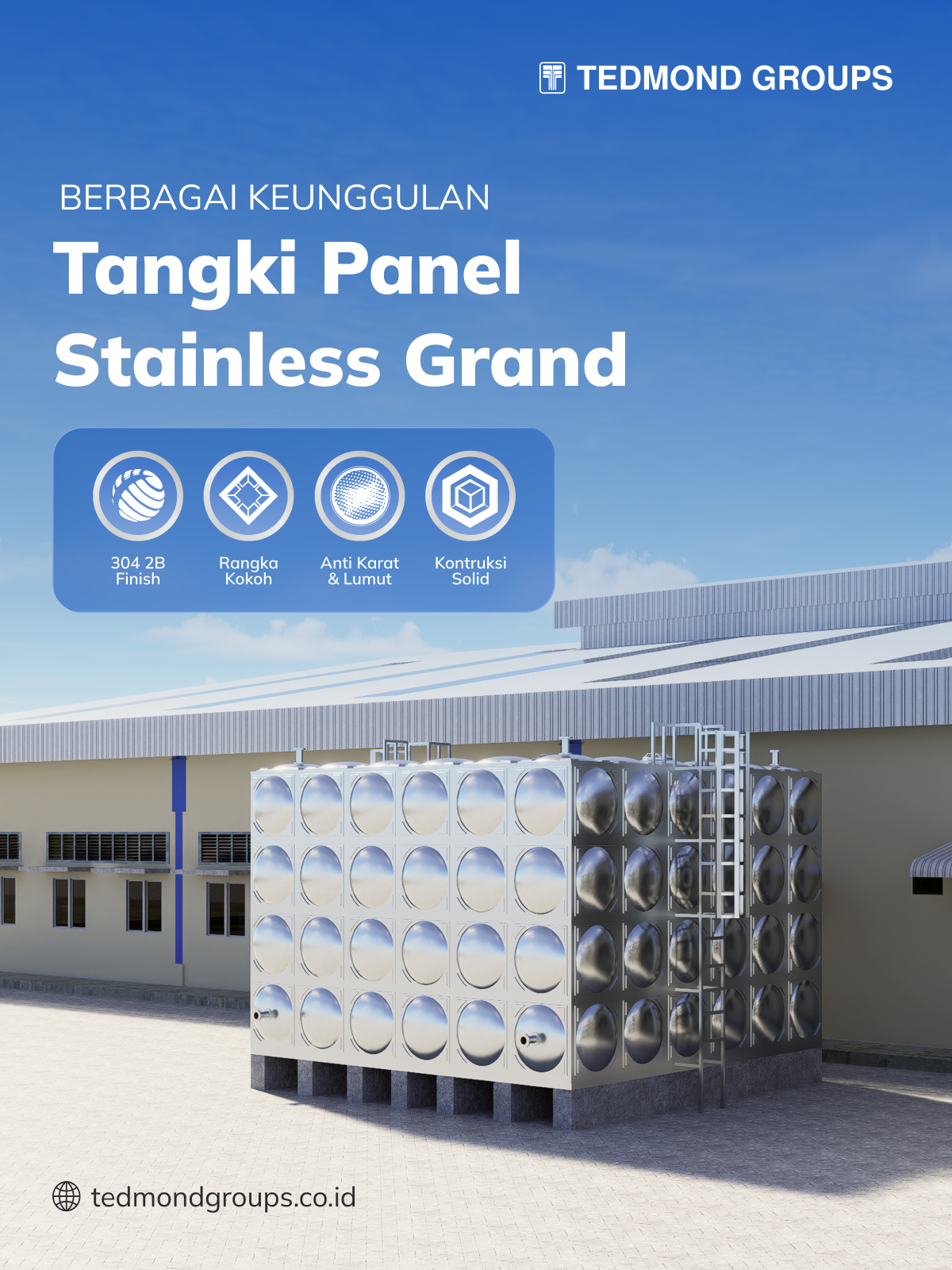 Berbagai Keunggulan Tangki Panel Stainless Grand