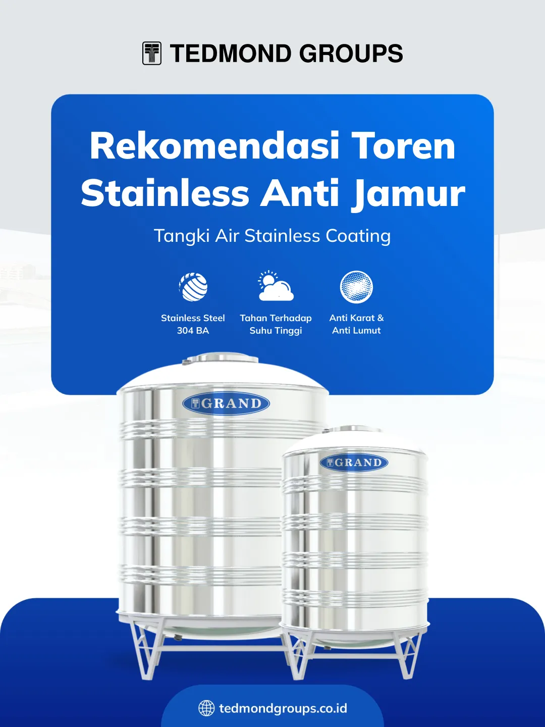 Rekomendasi Toren Stainless Anti Jamur
