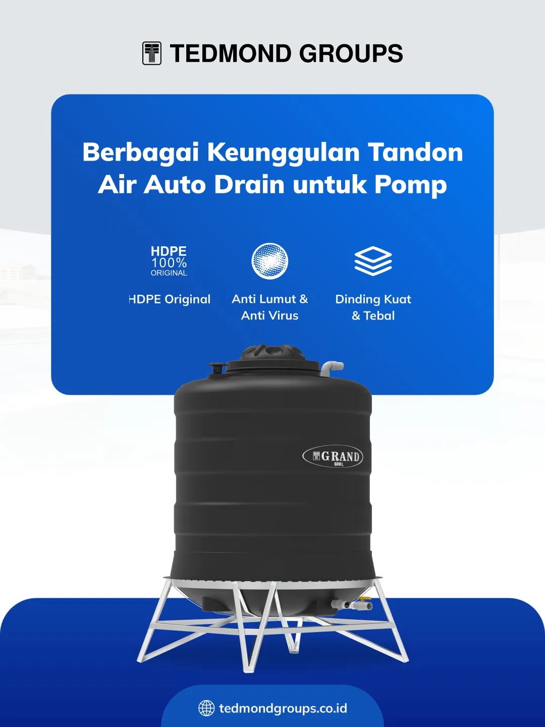 Berbagai Keunggulan Tandon Air Auto Drain untuk Pompa
