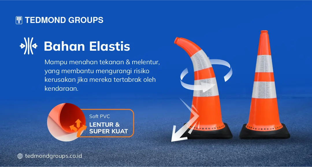 Keunggulan Traffic Cone Lentur dan Super Kuat