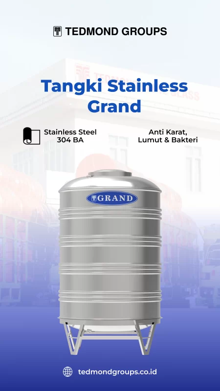 Tangki Stainless Grand untuk Sistem Irigasi Tetes
