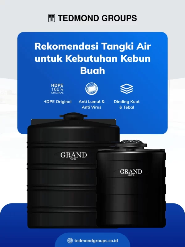 Rekomendasi Tangki Air untuk Kebutuhan Kebun Buah