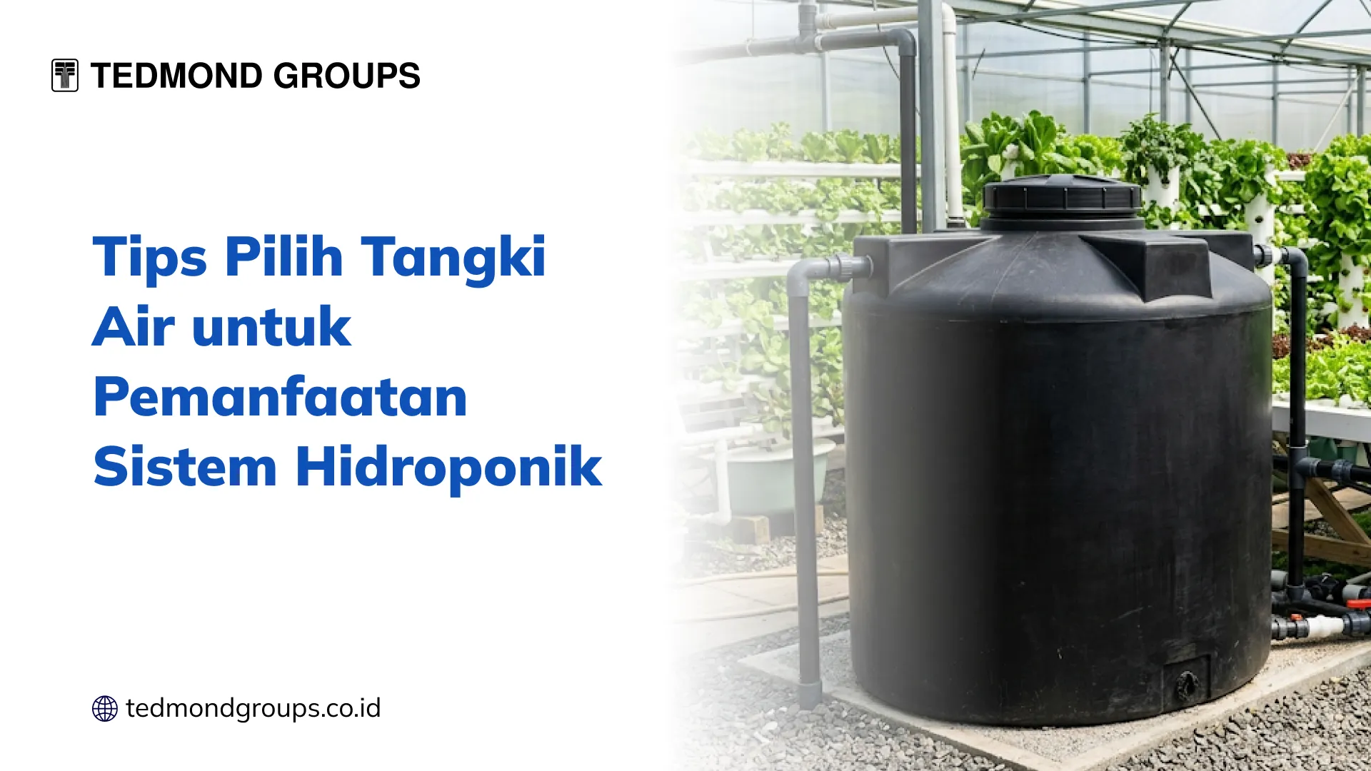 Tips Pilih Tangki Air untuk Pemanfaatan Sistem Hidroponik