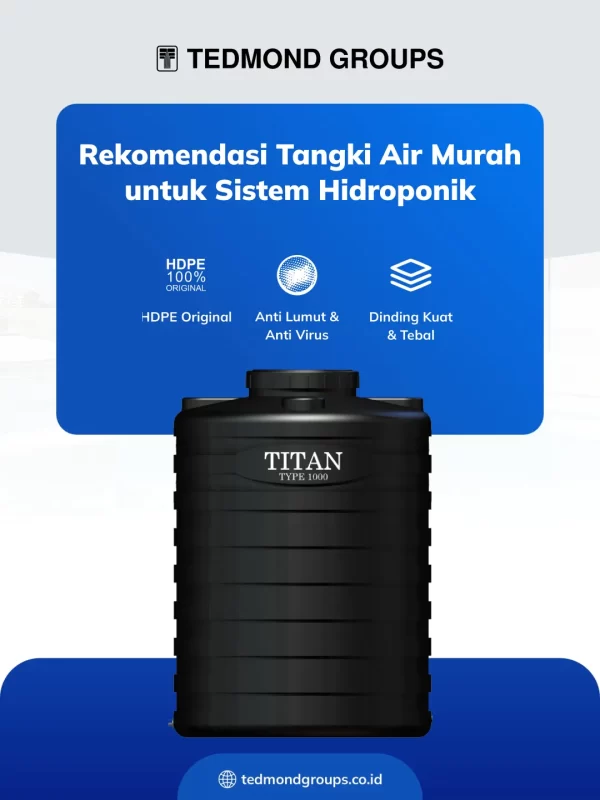 Rekomendasi Tangki Air Murah untuk Sistem Hidroponik