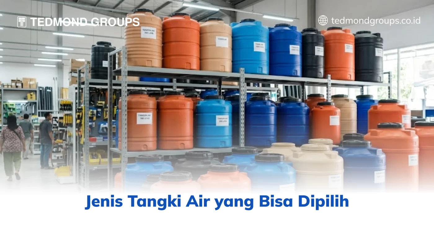 Jenis tangki air yang bisa dipilih