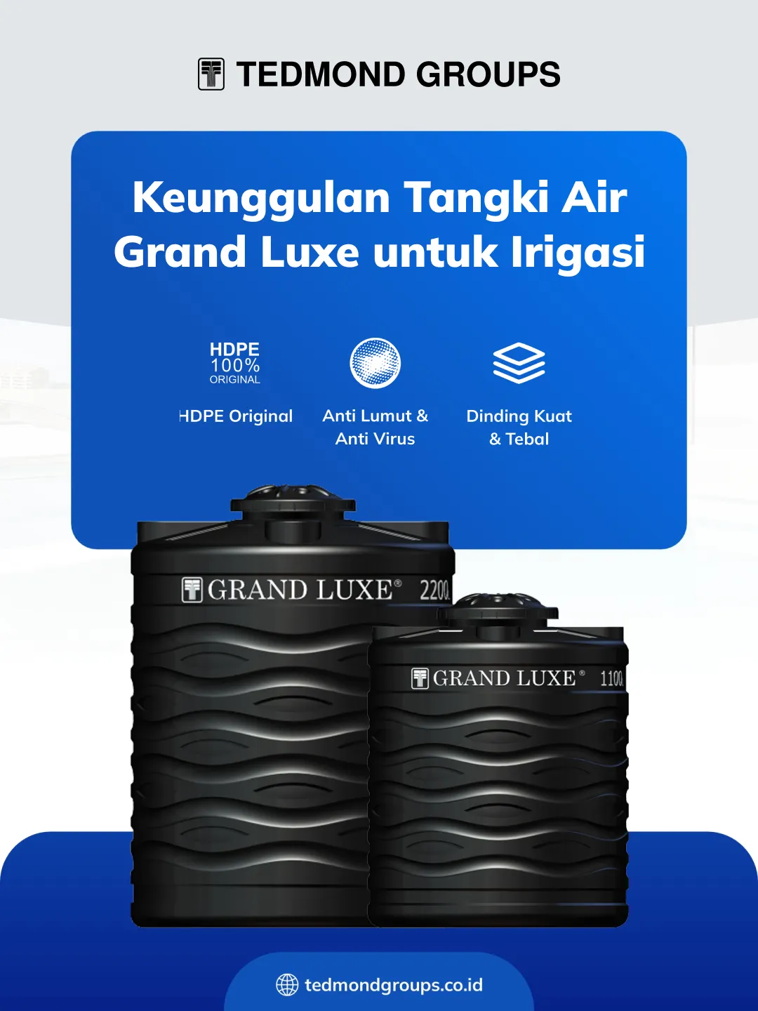 Keunggulan Tangki Air Grand Luxe untuk Irigasi