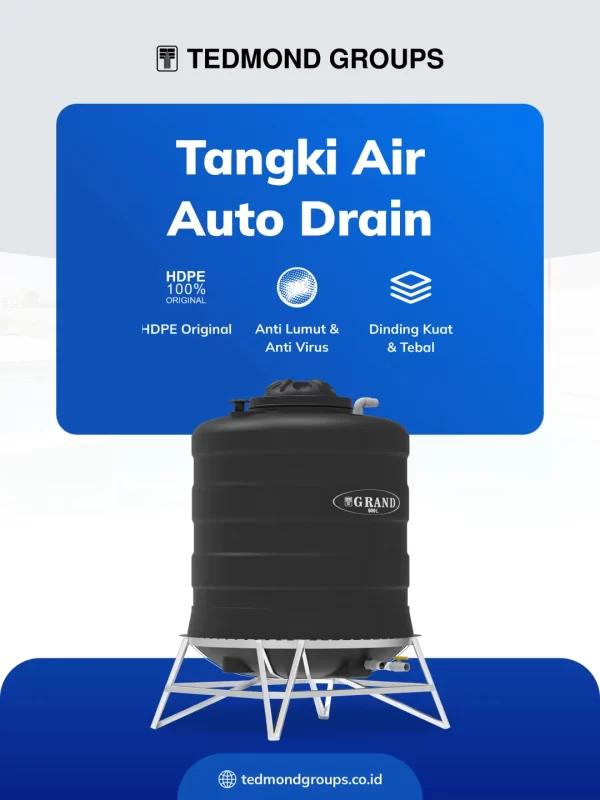 Toren Air Auto Drain, Solusi Pendamping Pompa yang Lebih Praktis